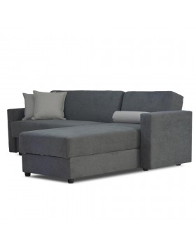 Καναπές γωνία- κρεβάτι Oscar με αποθηκευτικό χώρο με μπράτσα 240 Χ 160 Χ 70 