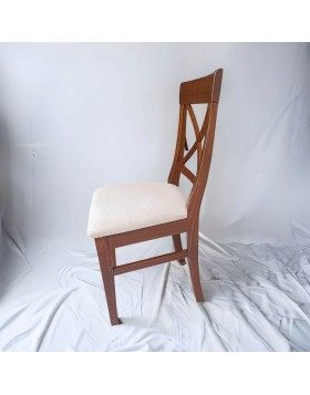 Καρέκλα τραπεζαρίας Χιαστή από ξύλο οξιάς