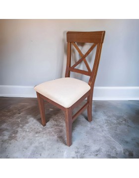 Καρέκλα τραπεζαρίας Χιαστή από ξύλο οξιάς