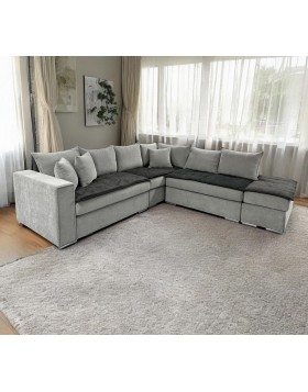 Καναπές γωνία Lilian 280x270x100 cm ελληνικής κατασκευής 