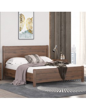 Κρεβάτι ξύλινο από mdf και μασίφ οξιά ελληνικής κατασκευής 